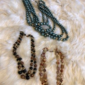 Multi-row beaded necklaces!